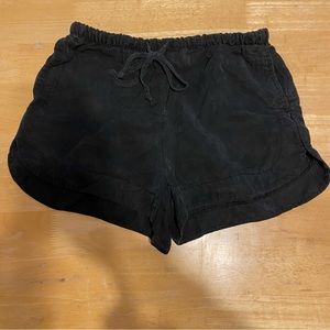 Brandy Melville Black Fabric Shorts